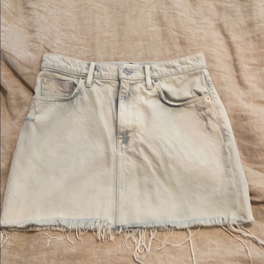 Light jean skirt